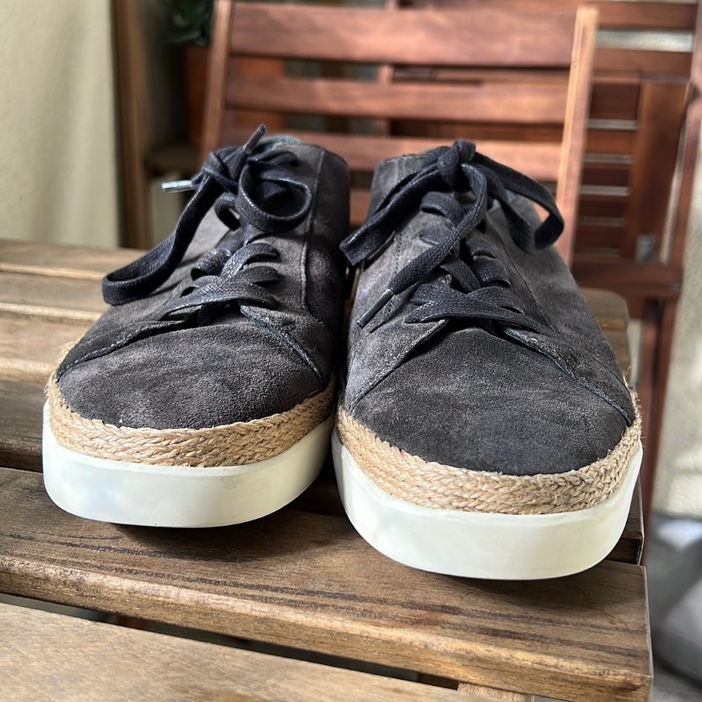 Grey suede Vince sneakers